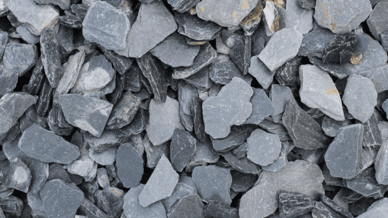 Gray Slat Chips Landscape Rocks