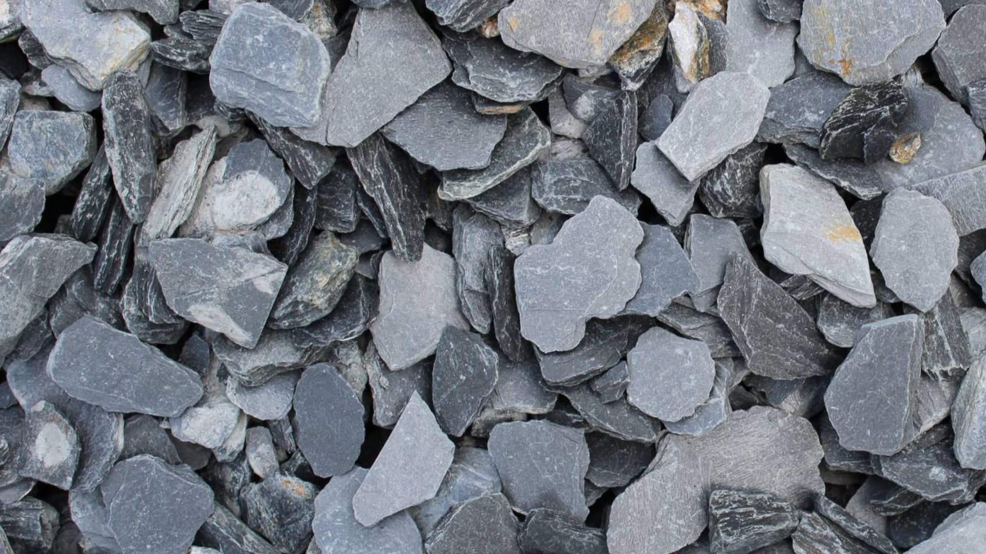 Gray Slat Chips Landscape Rocks